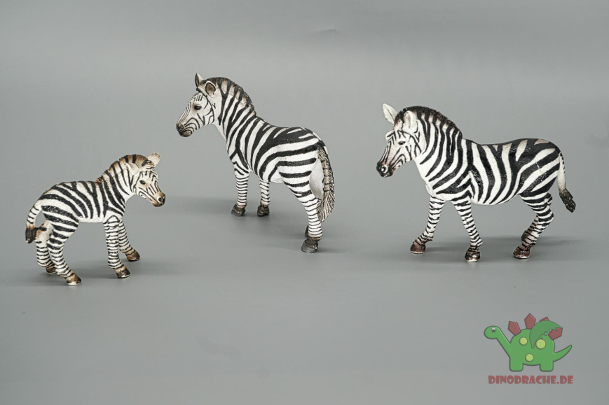 Schleich Zebra Herde 14392 + 14393 + 14810